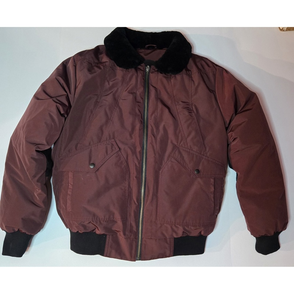 CMFR Exclusive Oxton Bomber Down Jacket Oxford Blood (L) NWOT Small Scuff-Pocket